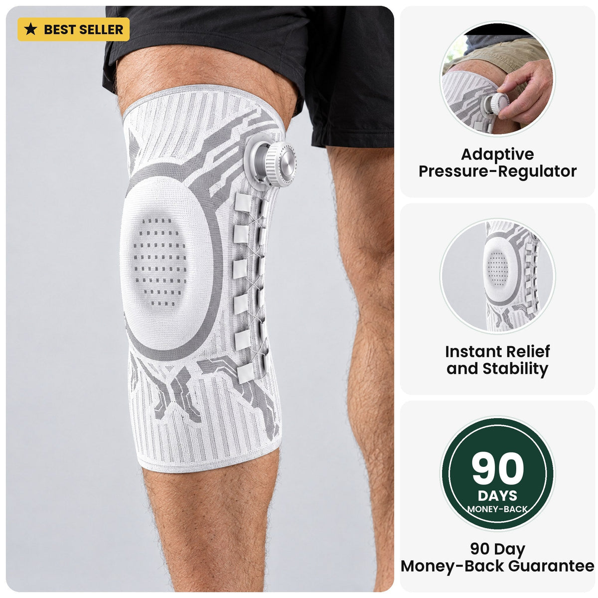 Steadia Knee Sleeve with adjustable dial